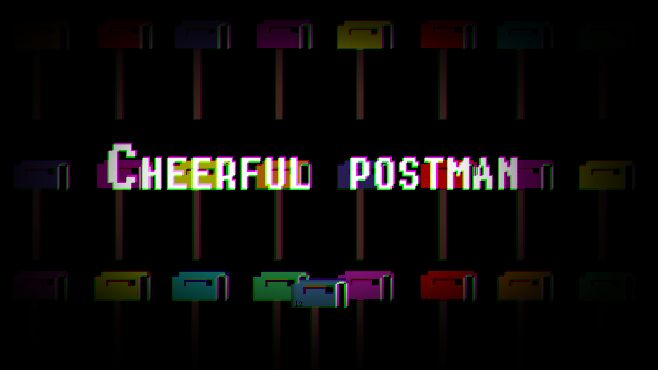 Cheerful postman