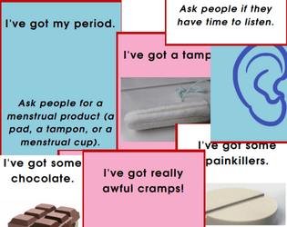 Menstrual Match   - A find-a-partner game for a menstruation themed activity. 