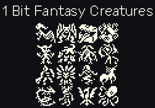 1 Bit Fantasy Creatures