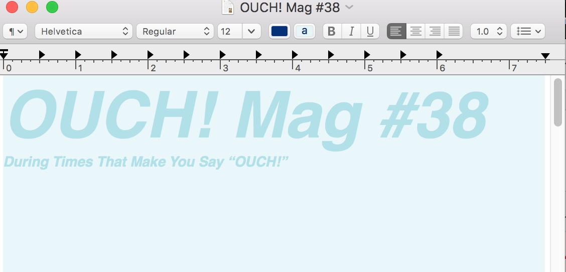 OUCH! Mag #38
