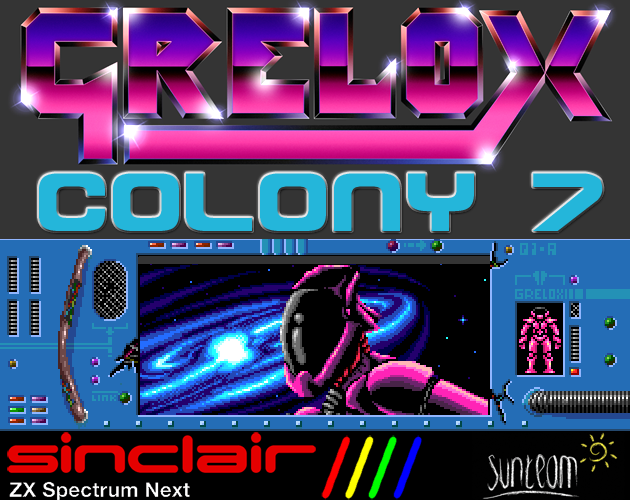 Grelox: Colony 7 (ZX Spectrum Next) by sunteam