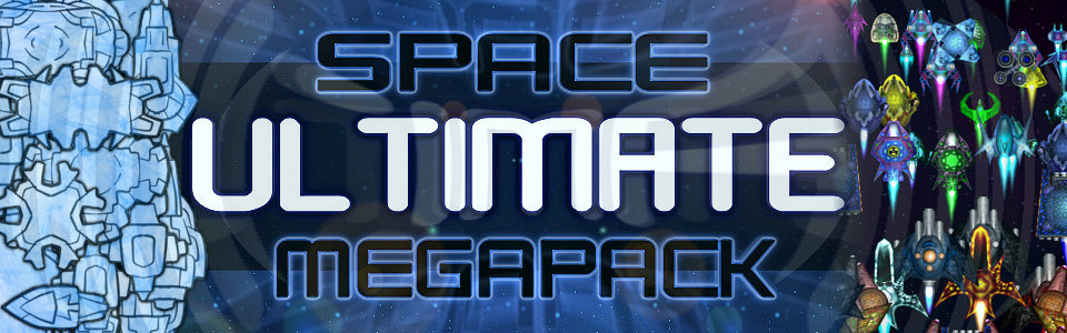 Ultimate Space Game Mega Asset Pack (8000+ Items: Music + SFX + BG + Units + GUI + More)