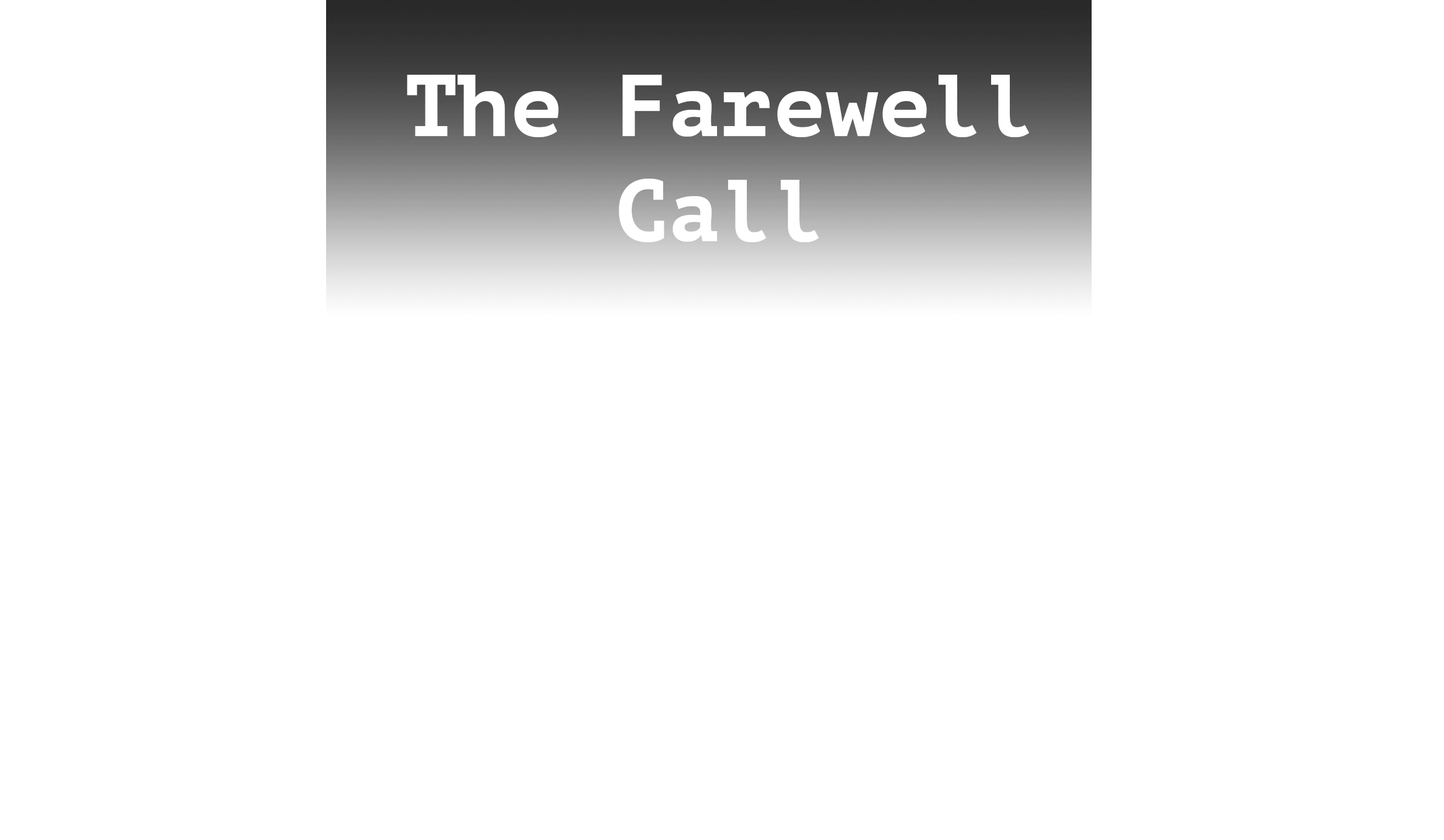 Farewell Call