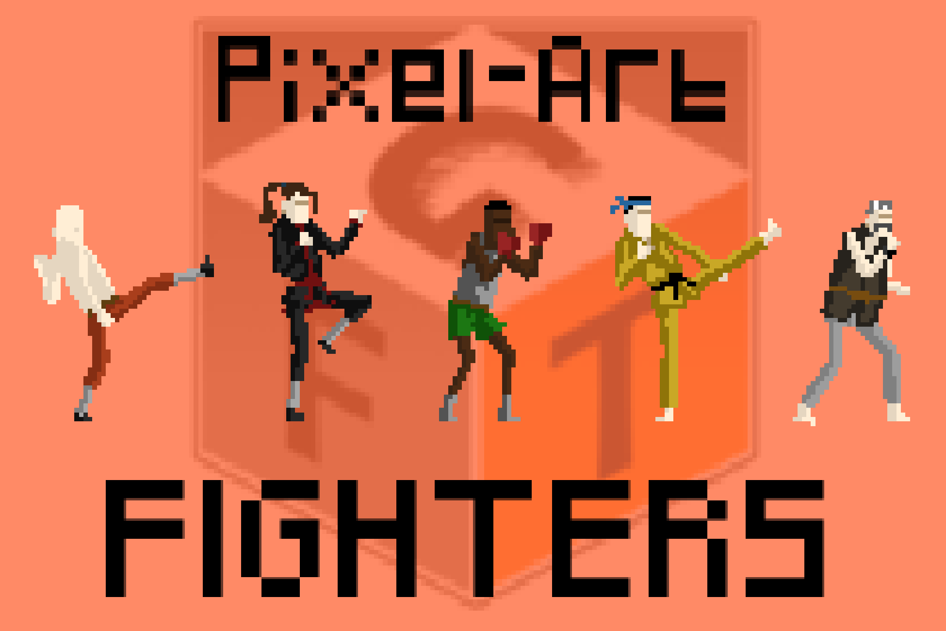 Pixel-Art Characters - Fighters by RaulDiaz