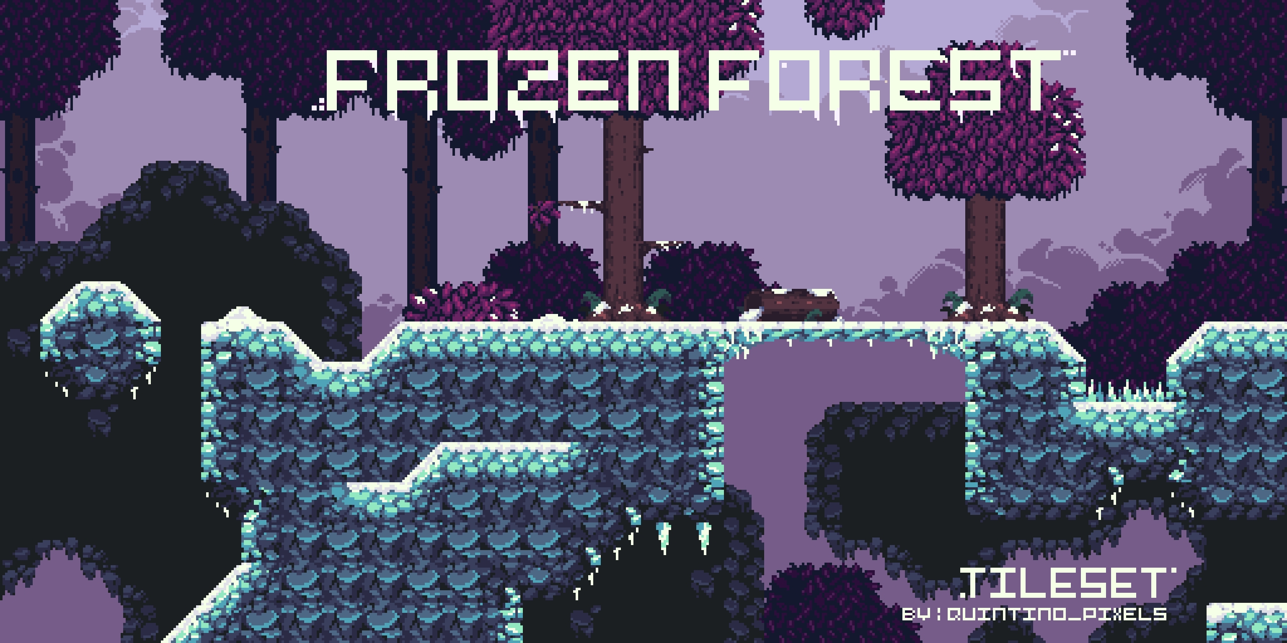 [CC 1.0] Frozen Forest Tileset