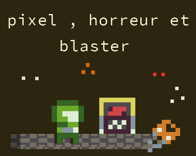 pixel , horreur et blaster cover