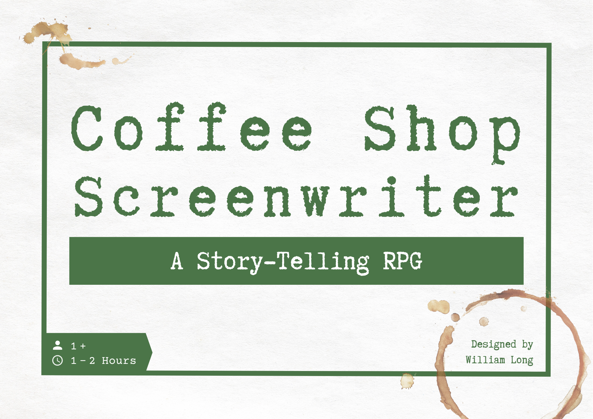 Coffee Shop Screenwriter
