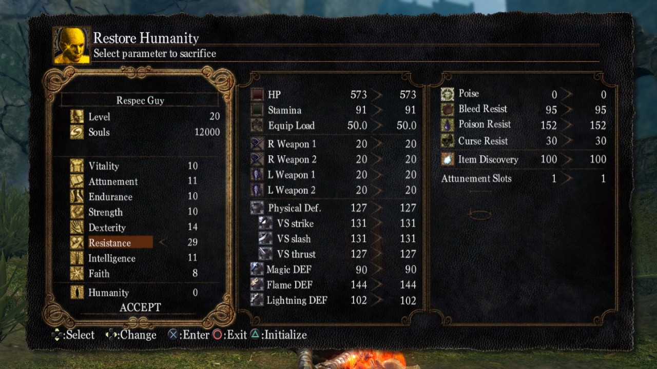 Character Menu 