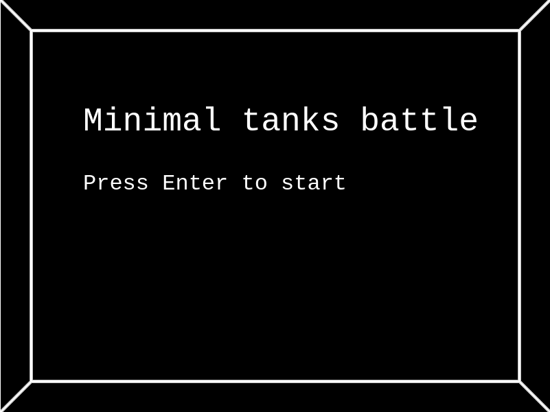 Cover image for Minimal tanks battle