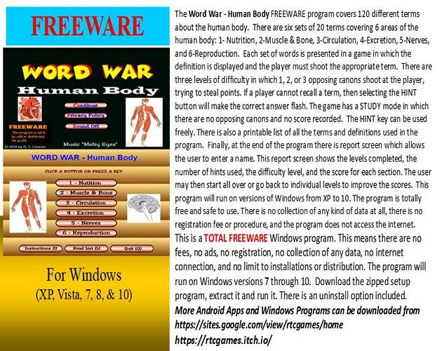 Word War - Human Body by rtcgames