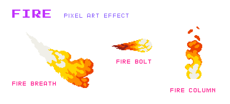 Fire Pixel Art Effect