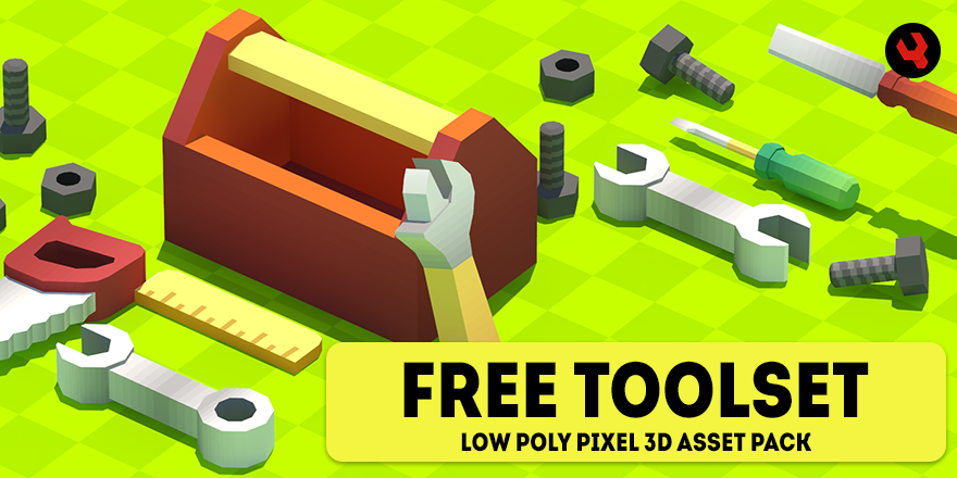 Low Poly Pixel3d Mechanic's Toolset Asset Pack - Devils Work.shop by ...