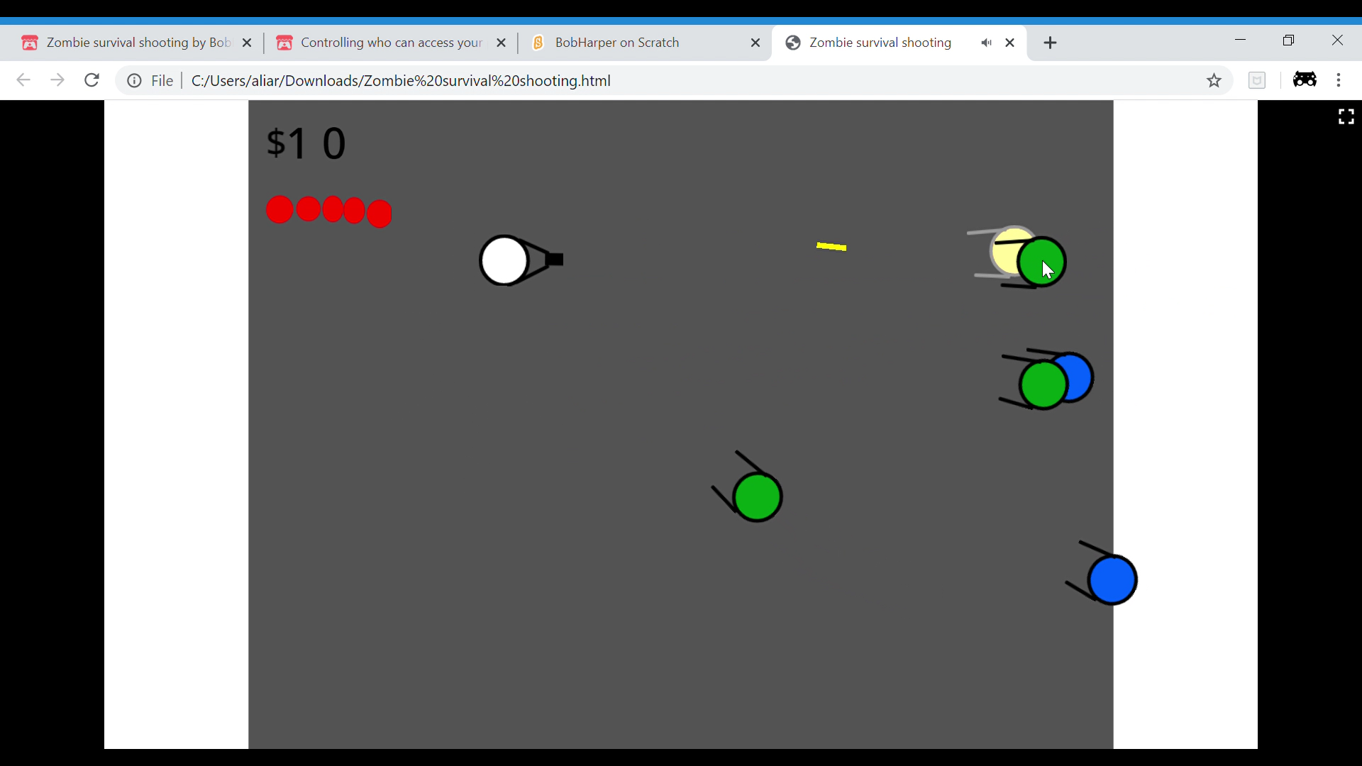 Zombie survival shooting