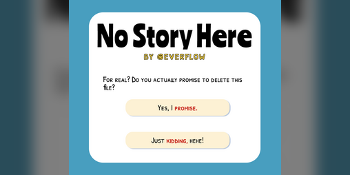 Cover image for No Story Here