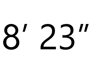 8' 23"