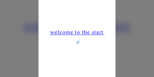Cover image for welcome to the start