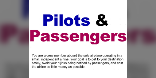 Cover image for Pilots and Passengers: a Cabin Pressure RPG