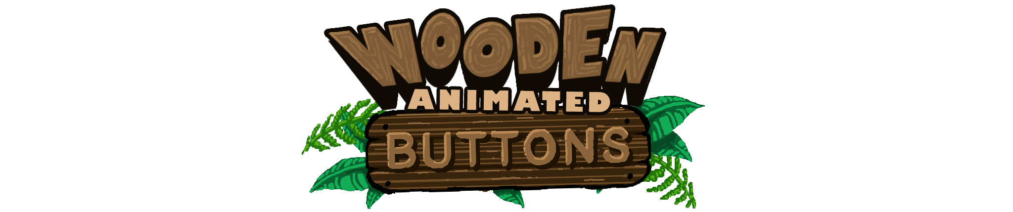 Wooden Menu Buttons (Animated)