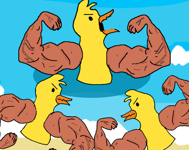 Cover image for Help! The giant Duck Overlord wants to eat perfectly tanned humans again!