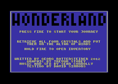 Cover image for Wonderland (C64)