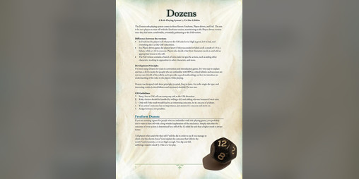 Cover image for Dozens RPG