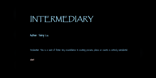 Cover image for Intermediary: A Utopian Cure
