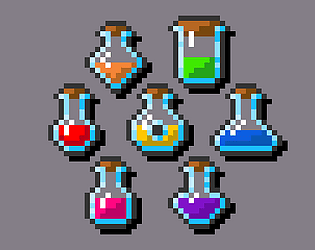 16x16 and 32x32 Pixel Potion Set