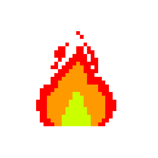 Pixel Flame Animation 32x32 Freebie By Nicolemariet