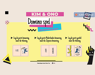 Kim en Ono domino game
