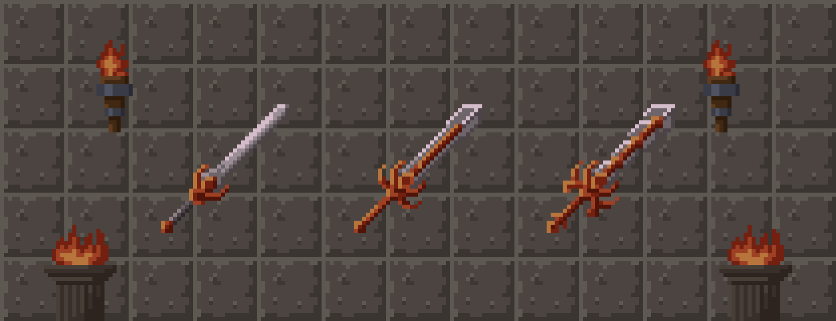 Evolving Swords (Pixel Art)