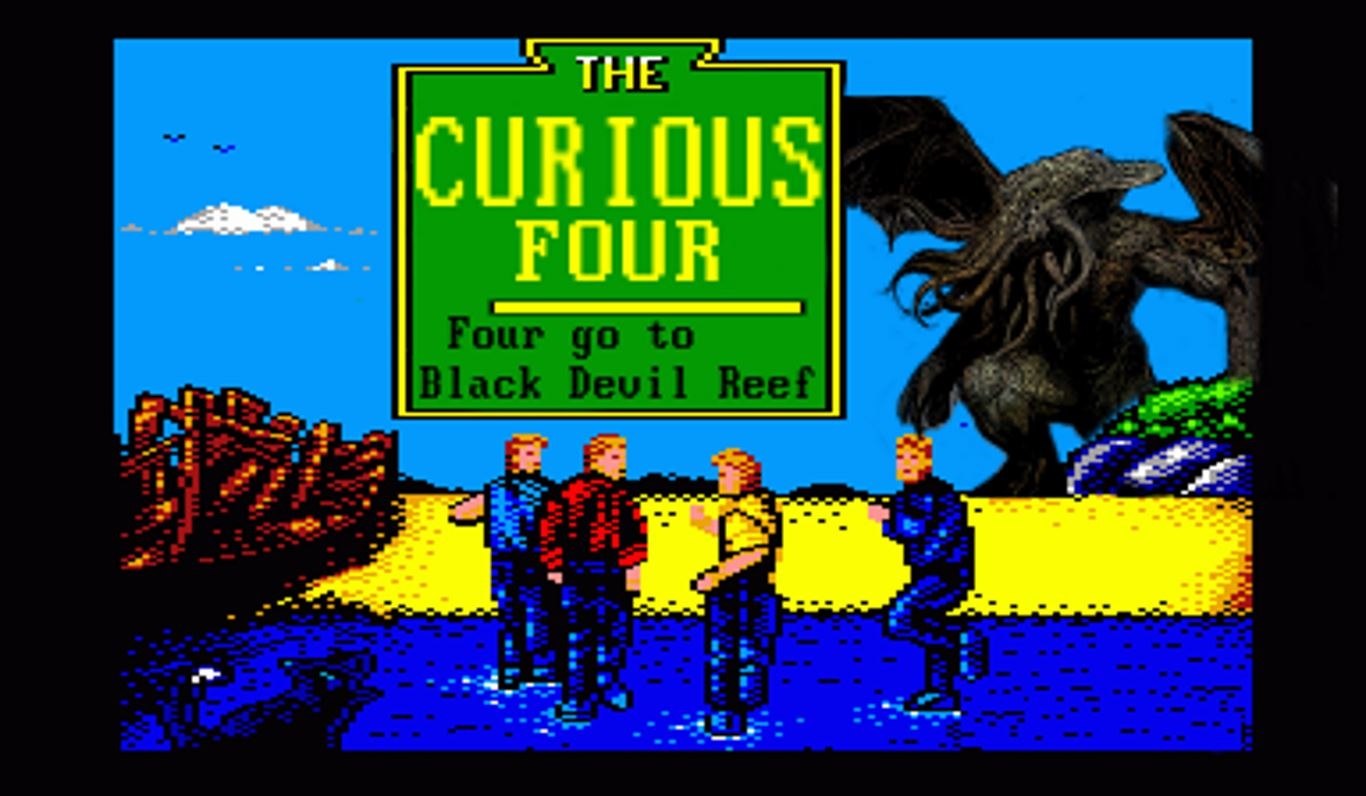 Cover image for The Curious Four go to Black Devil Reef