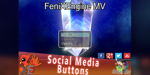 Cover image for Social Media Buttons X for RPG Maker MV