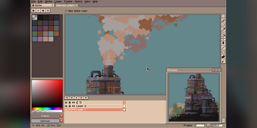 Cover image for Warm-grey Aseprite recolor theme