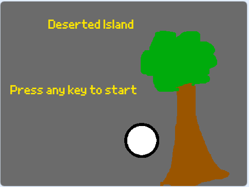 Deserted Island Title Screen