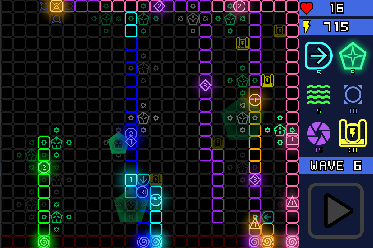 Neon Trap Defense Screenshot 2