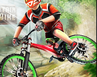 Downhill biking game