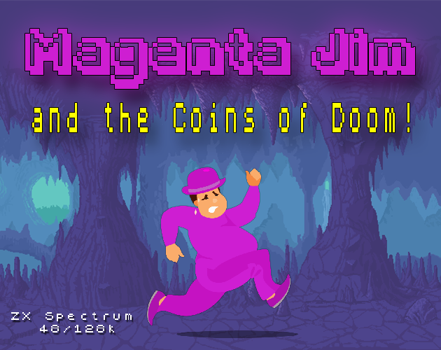 Magenta Jim & The Coins of Doom for the ZX Spectrum by Gaz Marshall