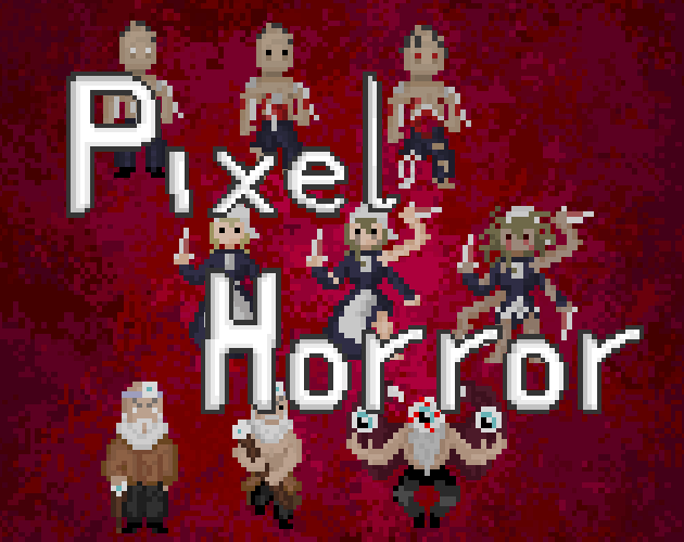 TopDown Horror Pixel Art Characters Sprites