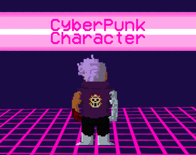 2D Cyberpunk character