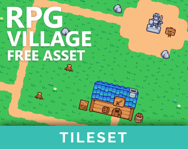 RPG Village Tileset (16x16) by franopx