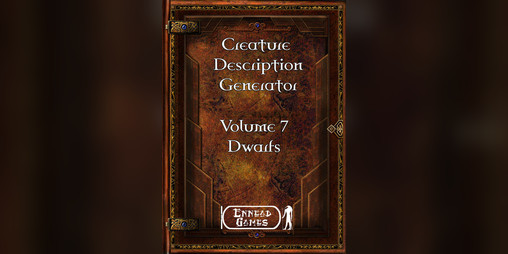 Cover image for Creature Description Generator Volume 7 - Dwarf