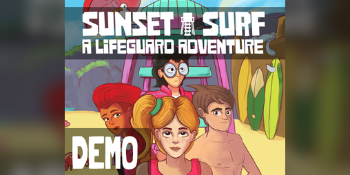 Cover image for Sunset Surf: A Lifeguard Adventure Demo