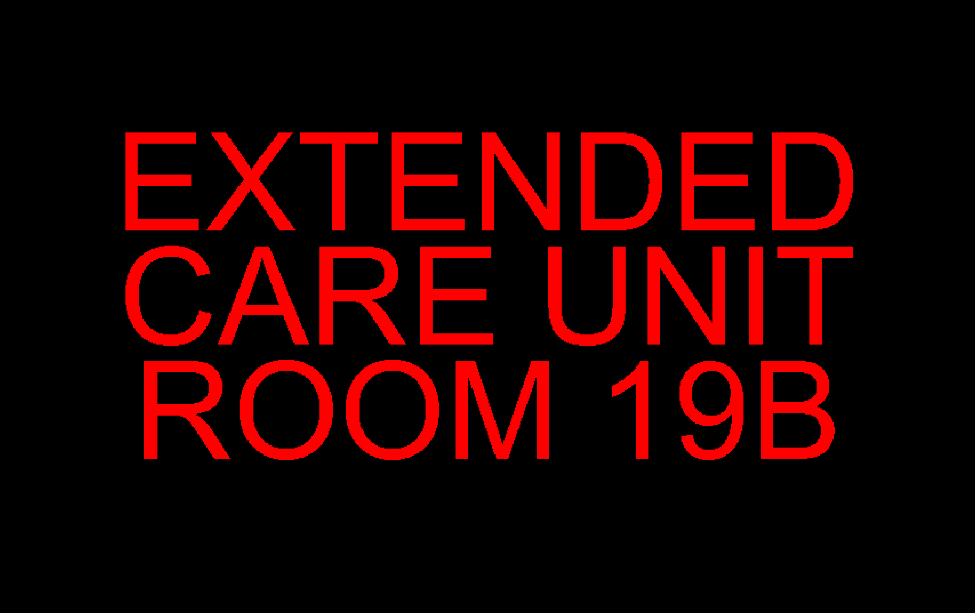 Cover image for EXTENDED CARE UNIT ROOM 19B