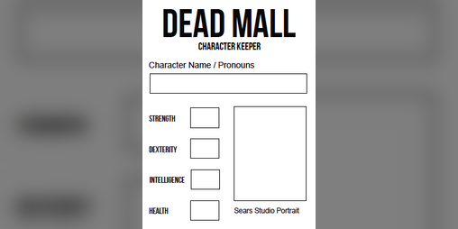 Cover image for Dead Mall Character Keeper