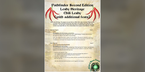 Cover image for Eldritch Heritage: Chili Leshy