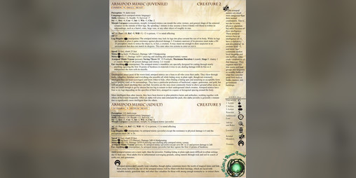 Cover image for Pathfinder 2e Monsters: Armipod Mimics