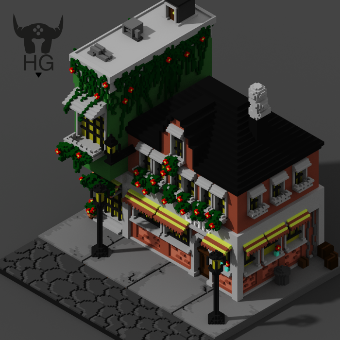 Downtown Building 2D Isometric