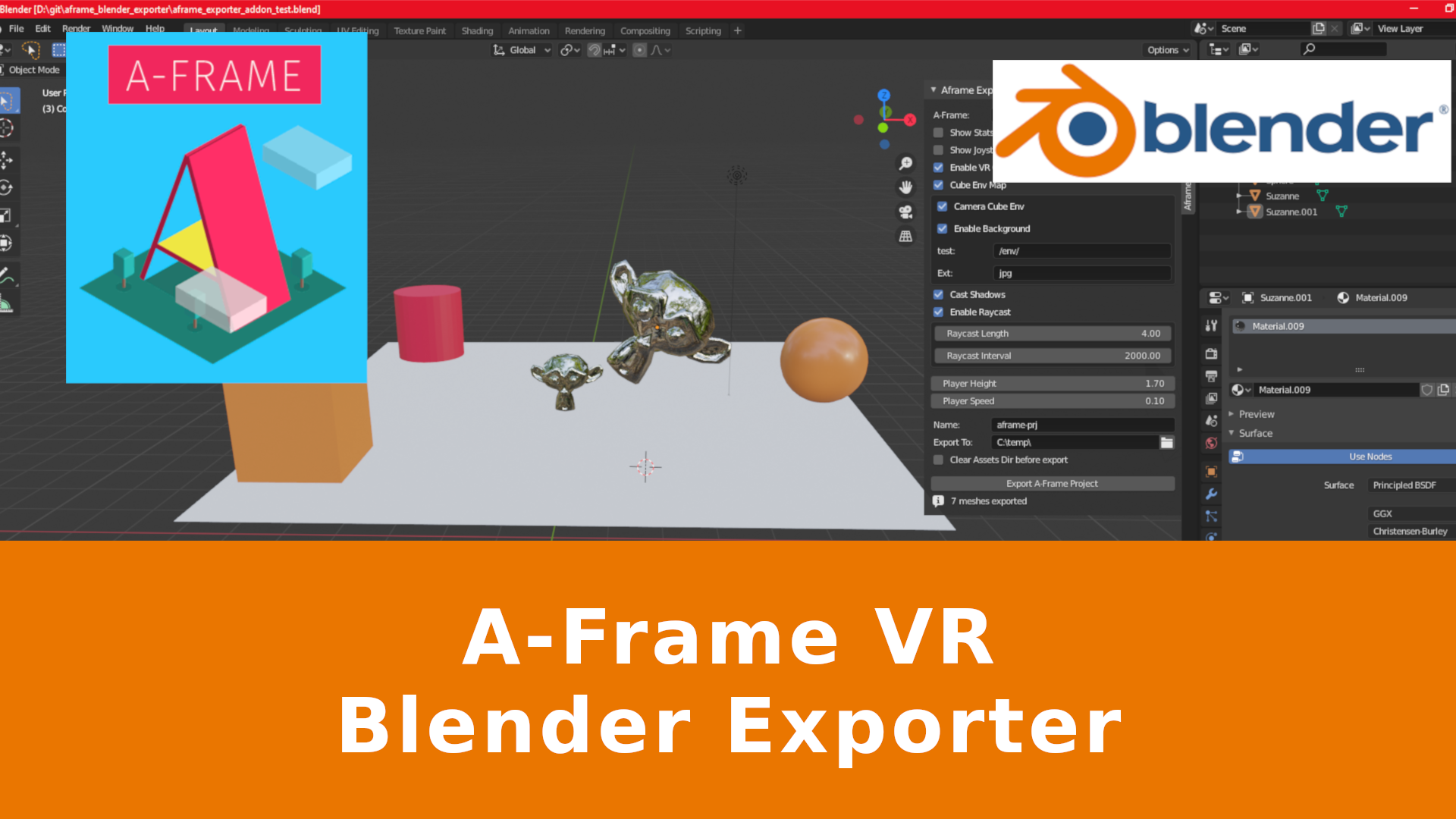 Cover image for A-Frame Blender Exporter