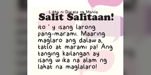 Salit Salitaan! by Diwata ng Manila