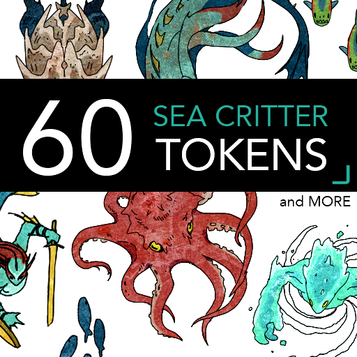 60+ Sea Monster Tokens